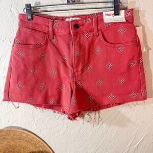 Wrangler High-Rise Denim Cutoff Shorts, Diamond Bay, Size 2/26 , Vintage esque